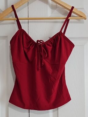 ❤️ Jay Jacobs Red Camisole Top – Flowy Feminine Fit ❤️